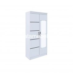 Lemari Pakaian 2 Pintu - GARVANI ALIA 2P / White 